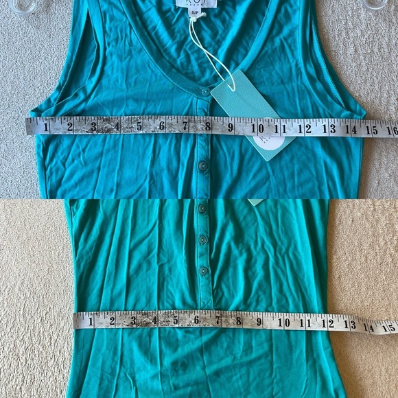 NWT Laguna Henley Mini Dress - Koy Resort - S Aquamarine - Picture 13 of 14